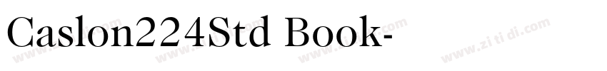 Caslon224Std Book字体转换